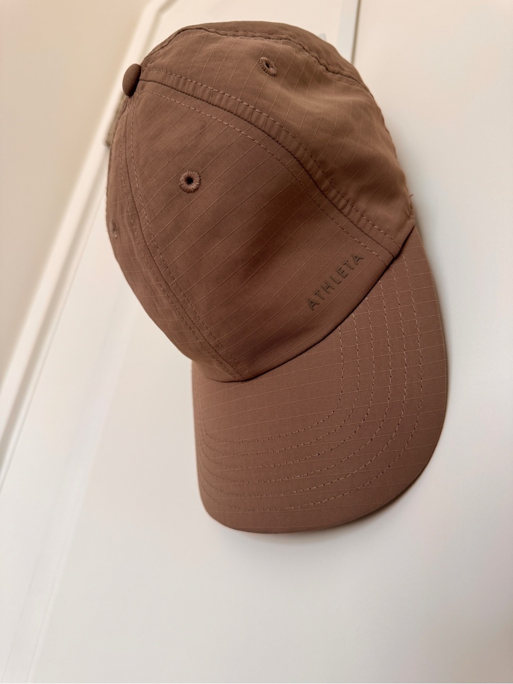 Athleta Brown/Taupe Lightweight Runner Cap Adjustable Performance Hat